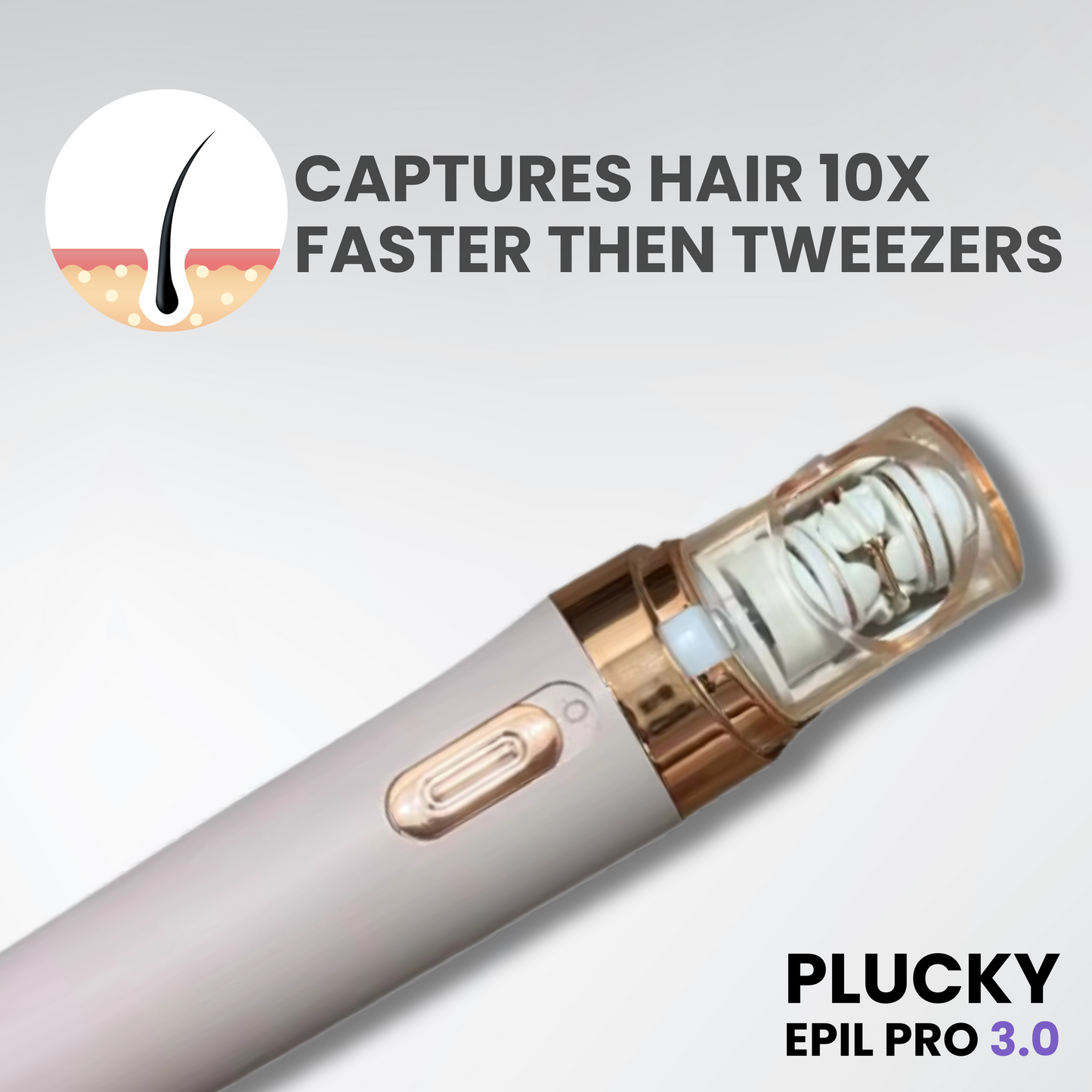 Plucky - Facial Hair Remover - 40% OFF!